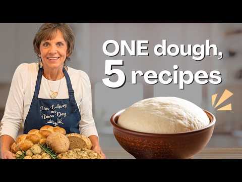 I Made 5 Breads From One Dough - 5 EASY Bread Recipes to Make at Home