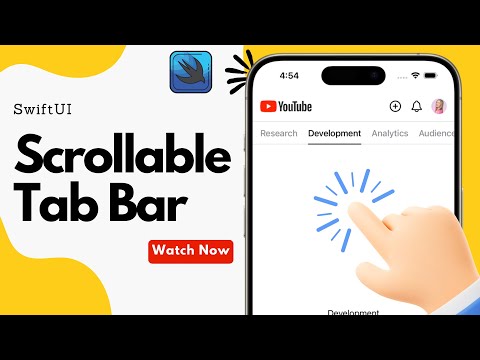 SwiftUI Scrollable Tab Bar - iOS 17 thumbnail