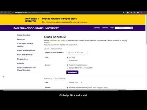 Sfsu Bypass Code