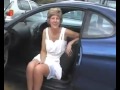 Mature Upskirt In A Car