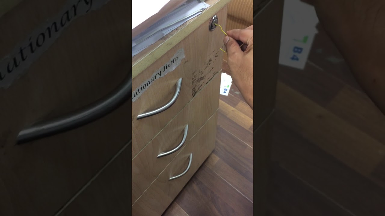 How to open drawer without key