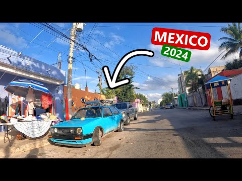 🇲🇽 Silent Cycle Ride from 88th (local) to Centro. Playa Del Carmen, Mexico 🚴