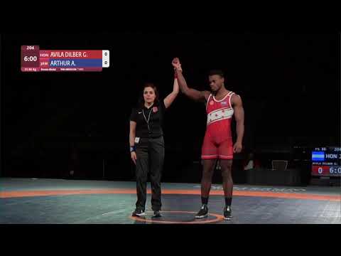 BRONZE FS - 86 kg: G. AVILA DILBER (HON) v. A. ARTHUR (JAM)