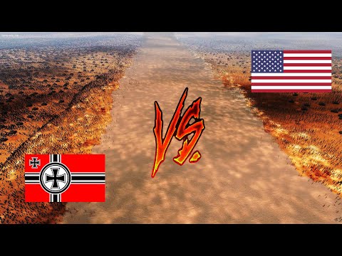 GERMAN soldiers vs AMERICAN soldiers - Ultimate Epic Battle Simulator 2 UEBS 2