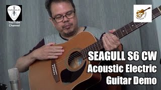 Video thumbnail for Seagull S6 CW Acoustic Electric Guitar Demo Review with John Pease Pure Nickel Strings by Edwin-E