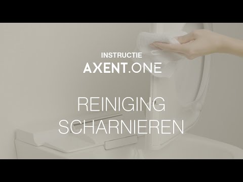 Hoe reinig ik de scharnieren van de AXENT.ONE / AXENT.ONE Plus douchewc?