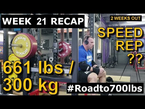 661 lbs / 300 kg Bench Press - James Strickland - Road to 700 Bench (Week 21 Recap)