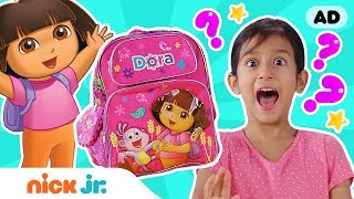 Ava Shares Book Collection w/ Dora, PAW Patrol, & More | What's in My Backpack 🎒Ep. 4 | Nick Jr.