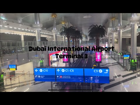 [4K] Dubai (DXB)  Airport Terminal 3 Arrival Full Walk Tour