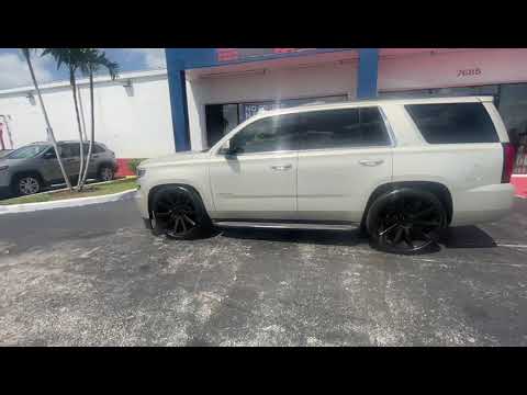 877-544-8473 24 Inch Dub Shot Calla S219 Wheels Chevy Tahoe DUBSandTIRES.com Gloss Black Rims