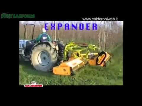 Calderoni Expander változtatható munkaszélességű nyesedékzúzó,  mulcsozó