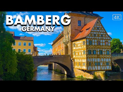 2025 Bamberg Germany Walking Tour 🇩🇪  | Summer in Europe | Captions & Subtitles | 4K Ultra HD