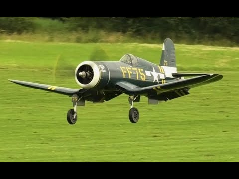 1/4 SCALE CORSAIR F4U COMP RC - MOKI 250cc 5 CYL RADIAL - 110" SPAN - GEOFF AT  BUCKMINSTER - 2024