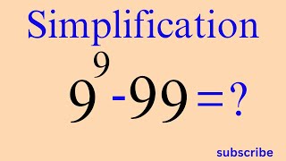 Simplification without calculator | How to simplify