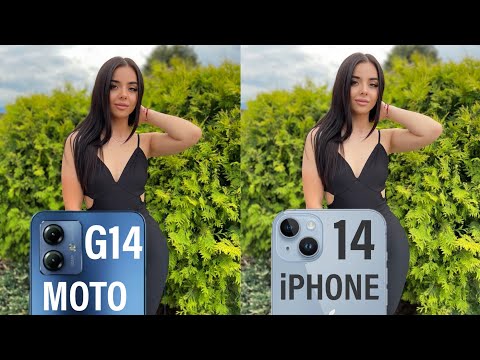 Moto G14 Vs iPhone 14 Camera Test Comparison