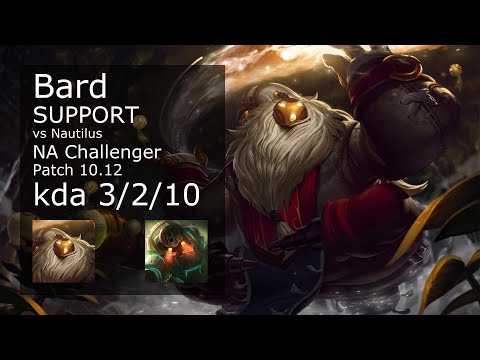 Bard Support & Ezreal vs Nautilus & Aphelios - NA Challenger 3/2/10 Patch 10.12 Gameplay