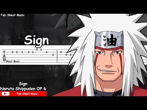 Naruto Shippuden OP 6 - Sign Guitar Tutorial Video