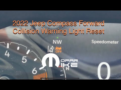 2022 - 2025 Jeep Compass Limited Forward Collision Warning Reset