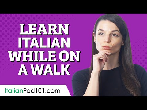 How to Learn Italian While On a Walk or a Commute