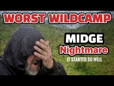 Wildcamp RUINED by MIDGE in SCOTLAND | DECATHLON MH100