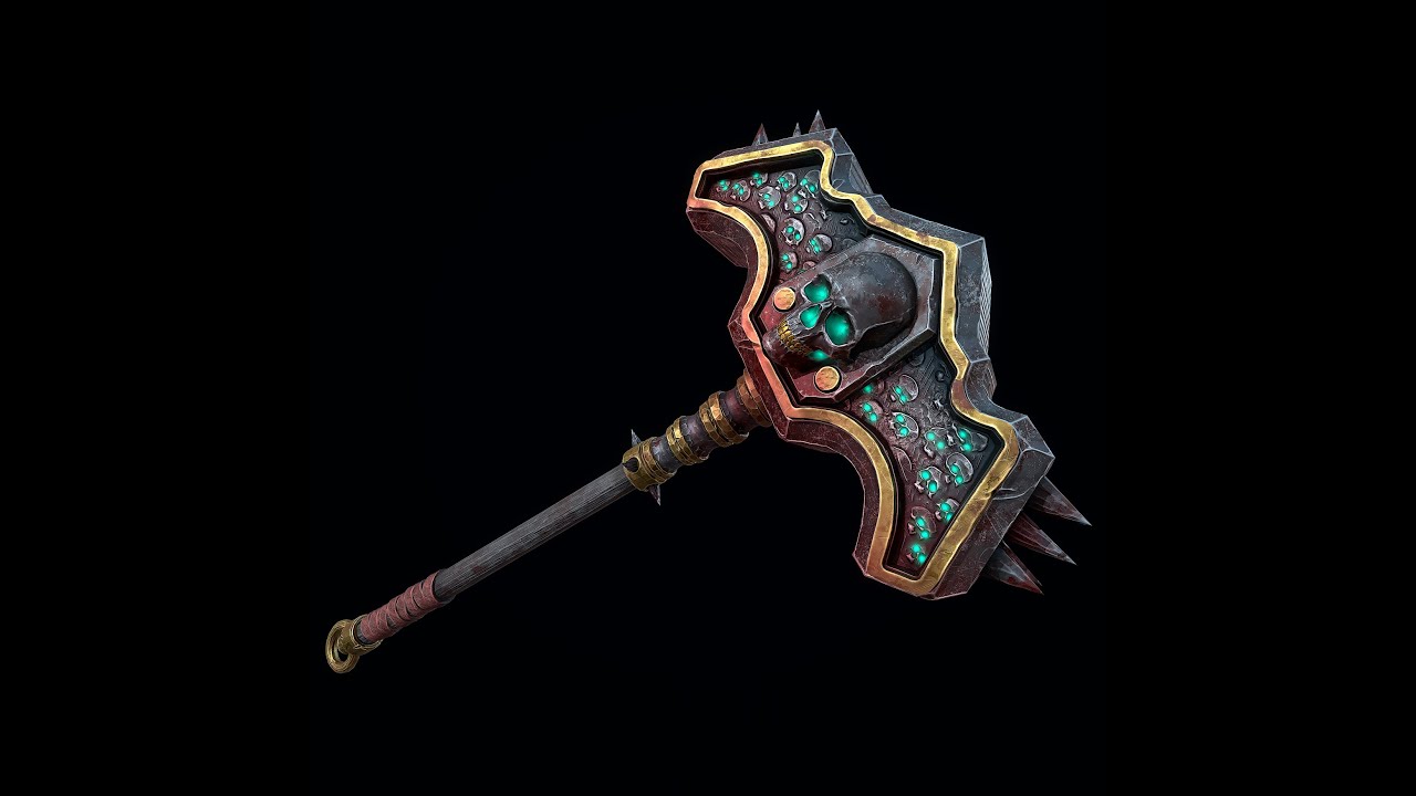 Necromancer Skull Crusher 3D Model