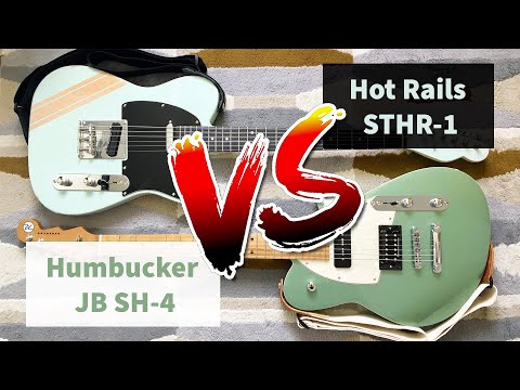 Tele Hot Rails vs Humbucker - Seymour Duncan STHR-1 and Jb SH-4 (Punk)