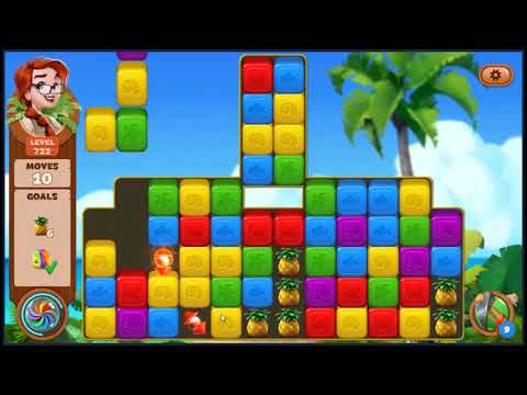 Lost Island Blast Adventure Level 722 - NO BOOSTERS 🏝️ | SKILLGAMING ✔️