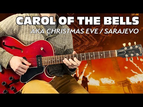 Carol of the Bells - aka Christmas Eve / Sarajevo by Trans-Siberian Orchestra - Lesson with TABS