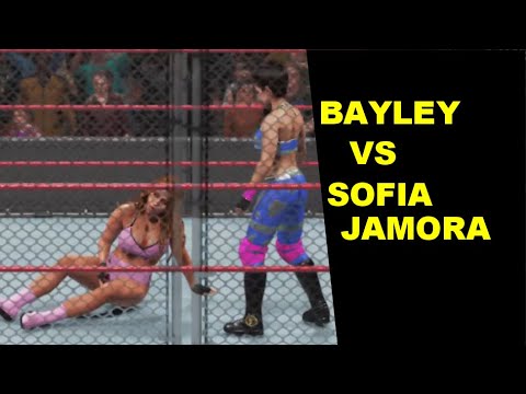 WWE 2K19 Bayley vs Sofia Jamora - Steel Cage