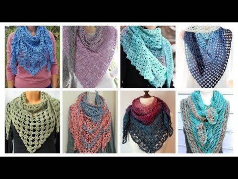 Very latest Crochet wrap shawls/#crochetneckerchief #beautiful crochet #scarf