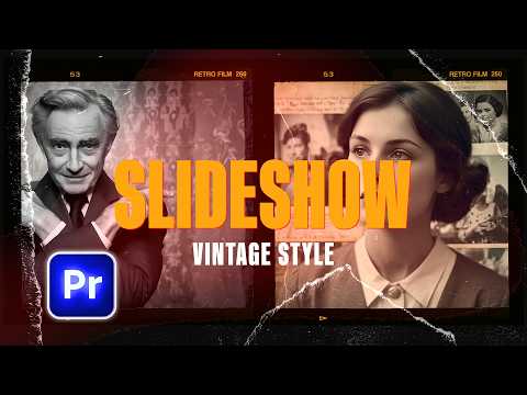 Easy Vintage Filmstrip Photo SLIDESHOW In Premiere Pro