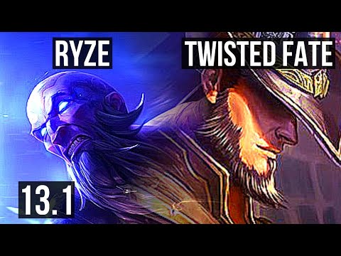 RYZE vs TF (MID) | 4/0/8, Rank 10 Ryze | KR Master | 13.1