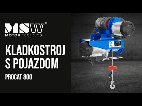 Video - Kladkostroj s pojazdom - 800 kg