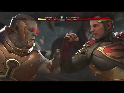 Injustice 2 - Superman Vs Darkseid (VERY HARD) playing until I lose