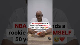 NBA legend finds a rookie card of HIMSELF 50 years later❤️