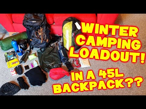 Can I fit my WINTER CAMPING KIT into a 45Ltr Backpack?