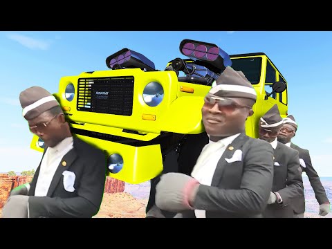 FUNERAL COFFIN DANCE MEME COVER #30 - Ghost Driver Edition - BeamNG Drive