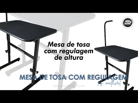 MESA DE TOSA COM REGULAGEM DE ALTURA E GIRAFA TAMPO 60CM X 90CM - VERMELHO