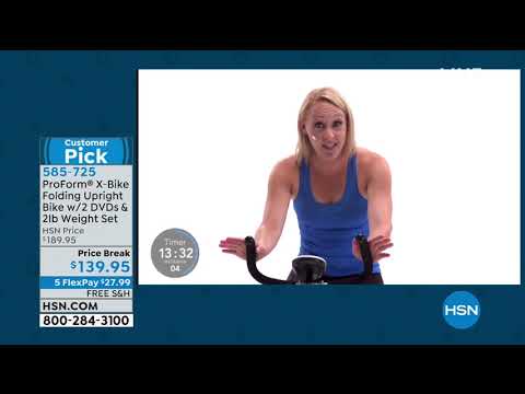 ProForm XBike mit 2 Pfund Gewichtssatz, 2 Trainings-DVDs