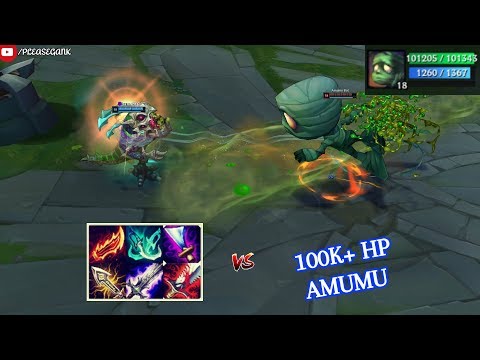 100K+ HP AMUMU vs KOG'MAW! PBE UPTADE & League of Legends