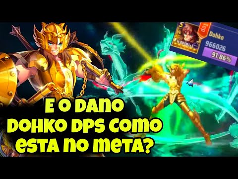Testando Buffs Dohko de Libra Clássico DPS - Saint Seiya Awakening