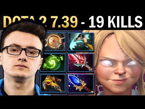 Invoker Gameplay Miracle with 19 Kills and Aeon Disk - Dota 7.39