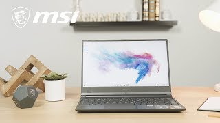 Video 0 of Product MSI Modern 14 B4M Laptop w/ AMD (2020)