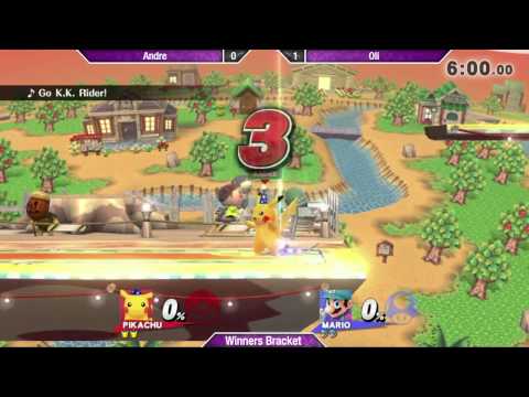 SAFGC R1 - Andre (ZSS) vs Oli (Mario) - Smash 4