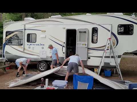 Awning Fabric replacement on electric awning