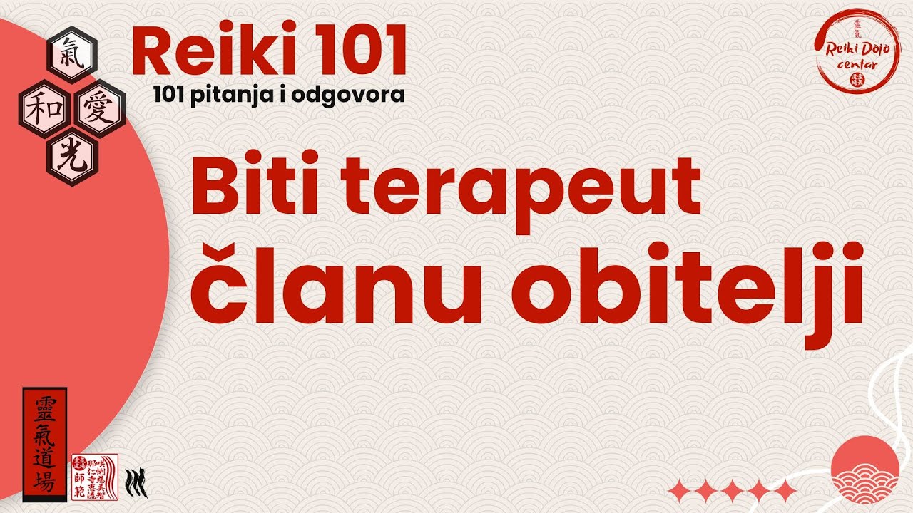 Biti terapeut članu obitelji?