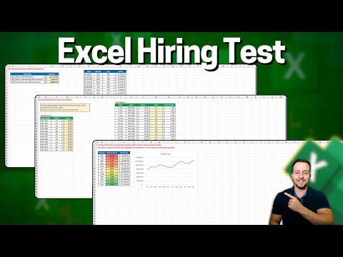 Can You Pass This Excel Test for Job Interview Free File 4 Questions from Beginner to Advanced