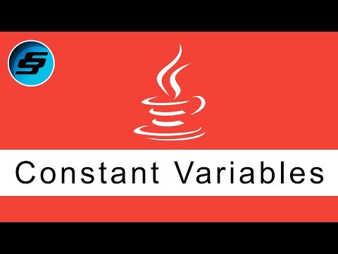 Constant Variables Java Programming
