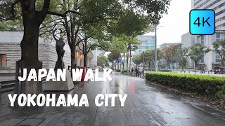 [Japan Walk 4K]down the city street yokohama japan walking tour japan4k60fps