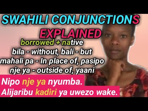Learn Swahili Conjunctions